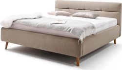 Béžová dvoulůžková postel Meise Möbel Lotte, 160 x 200 cm