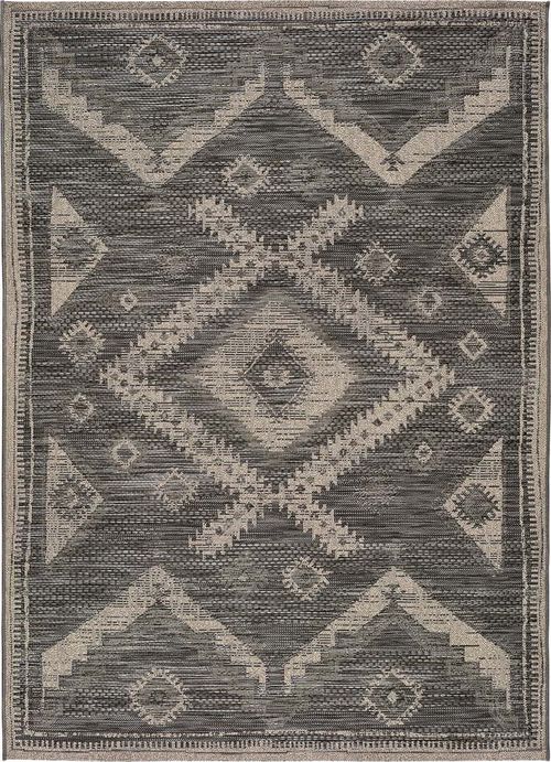 Šedý venkovní koberec Universal Devi Ethnic, 160 x 230 cm