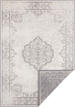 Šedo-krémový venkovní koberec Bougari Cebu, 200 x 290 cm