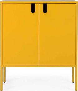 Žlutá skříň Tenzo Uno, šířka 80 cm