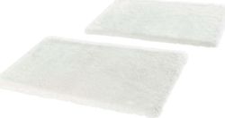 Sada 2 bílých koberců k posteli Mint Rugs Soft, 90 x 140 cm