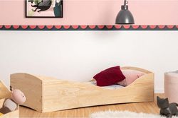 Dětská postel z borovicového dřeva Adeko Pepe Elk, 90 x 200 cm