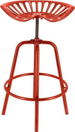 Červená kovová zahradní barová židle Traktor – Esschert Design