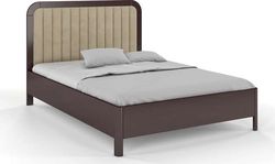Tmavě hnědá dvoulůžková postel z bukového dřeva Skandica Visby Modena, 140 x 200 cm