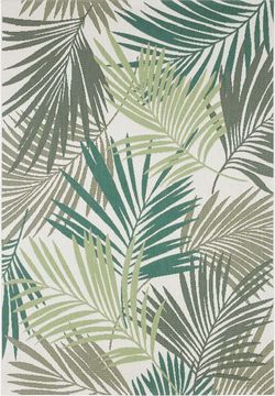 Zeleno-šedý venkovní koberec Bougari Vai, 200 x 290 cm