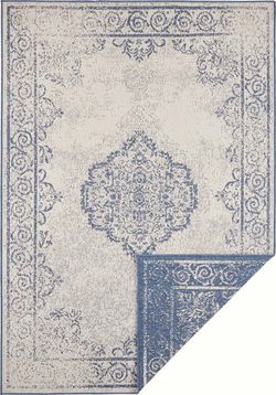 Modro-krémový venkovní koberec Bougari Cebu, 160 x 230 cm