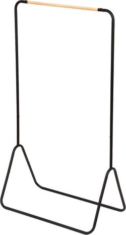 Černý stojan na oblečení Compactor Elias Clother Hanger, výška 145 cm