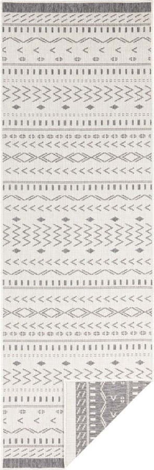 Šedo-krémový venkovní koberec Bougari Kuba, 350 x 80 cm