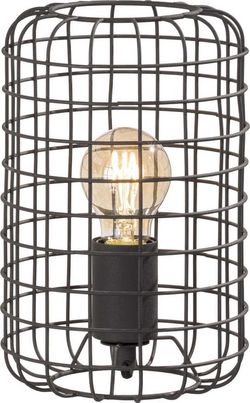 Černá stolní lampa Fischer & Honsel Justin, výška 25 cm