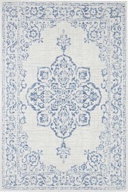 Modro-krémový venkovní koberec Bougari Tilos, 200 x 290 cm