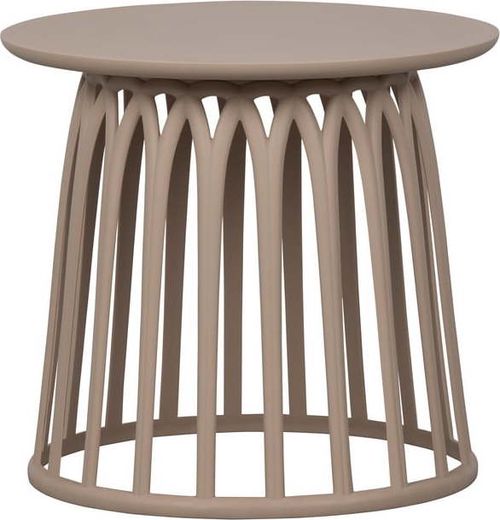 Béžový zahradní konferenční stolek WOOOD Boy, ø 50 cm