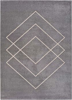 Šedý koberec Universal Breda, 133 x 190 cm
