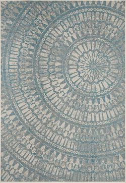 Šedomodrý venkovní koberec Bougari Amon, 200 x 290 cm