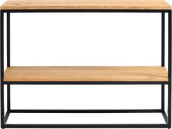 Černý konzolový stolek z dubového dřeva Custom Form Julita