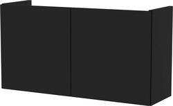 Černý modulární policový systém 68.5x68.5 cm Bridge - Tenzo