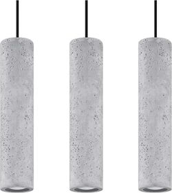 Betonové závěsné svítidlo Nice Lamps Fadre, délka 40 cm