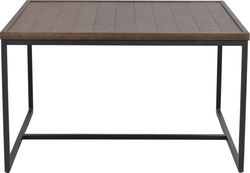 Tmavě hnědý konferenční stolek s deskou z dubového dřeva Deerfield – Rowico