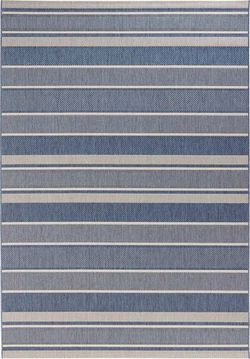 Modrý venkovní koberec Bougari Strap, 200 x 290 cm