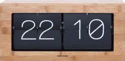 Dřevěné překlápěcí hodiny Karlsson Flip, 37 x 17,5 cm