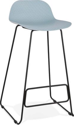 Modrá barová židle s černými nohami Kokoon Slade, výška sedu 76 cm