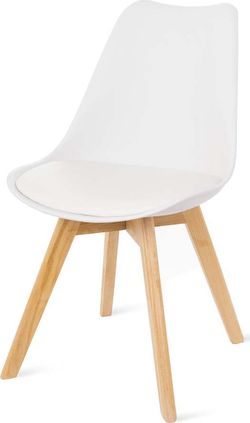 Sada 2 bílých židlí s bukovými nohami loomi.design Retro