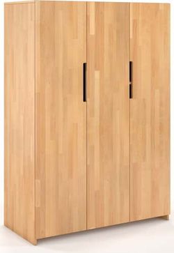 Šatní skříň z bukového dřeva Skandica Bergman, 128 x 180 cm