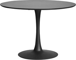 Kulatý černý jídelní stůl Marckeric Oda, ⌀ 110 cm