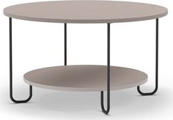 Šedý kulatý konferenční stolek 80 cm Tonka – Marckeric