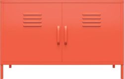 Oranžová kovová skříňka Støraa Cache, 100 x 64 cm