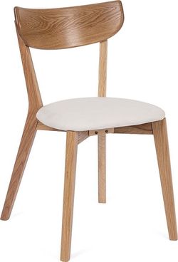 Jídelní židle z dubového dřeva s bílým sedákem Arch - Bonami Essentials