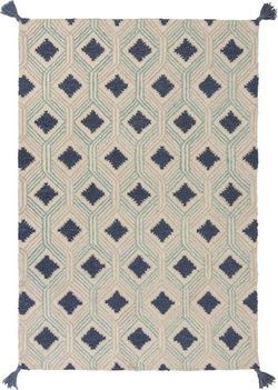 Béžovo-modrý vlněný koberec Flair Rugs Marco, 160 x 230 cm