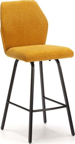 Barové židle v hořčicové barvě v sadě 4 ks 65 cm Bei – Marckeric