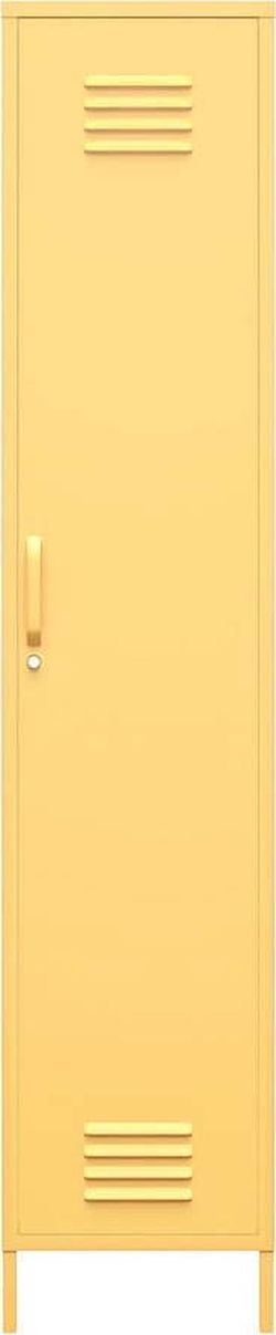 Žlutá kovová skříňka Støraa Cache, 38 x 185 cm
