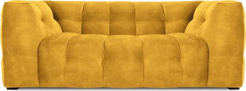 Žlutá sametová pohovka Windsor & Co Sofas Vesta, 208 cm