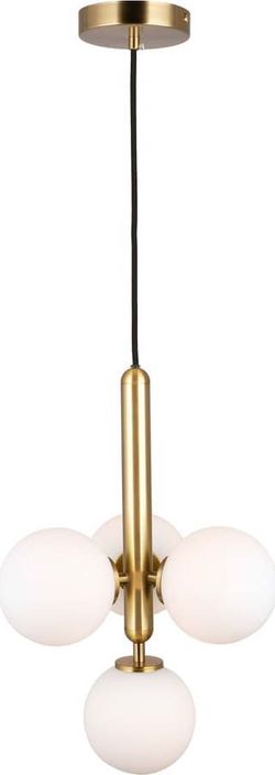 Závěsné svítidlo ve zlaté barvě SULION Musa, výška 120 cm