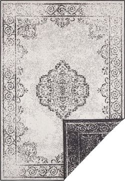 Černo-krémový venkovní koberec Bougari Cebu, 160 x 230 cm