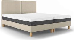 Béžová dvoulůžková postel Mazzini Beds Lotus, 160 x 200 cm