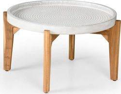 Zahradní stolek s šedou betovonou deskou Bonami Selection Bari, ø 70 cm