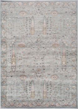 Šedý koberec z viskózy Universal Lara Ornament, 160 x 230 cm