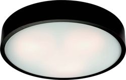 Černé kruhové stropní svítodlo Lamkur Plafond, ø 47 cm