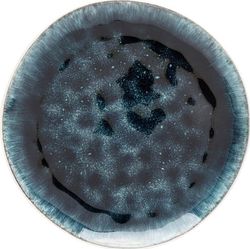 Tmavě modrý kameninový talíř Kare Design Mustique, ⌀ 21 cm
