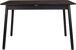Černý rozkládací jídelní stůl Zuiver Glimps, 120 x 80 cm