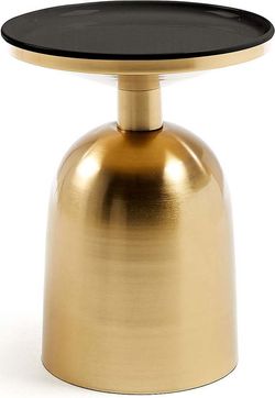 Odkládací stolek ve zlaté barvě La Forma Physic, ø 37 cm