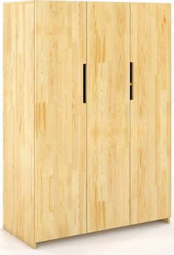 Šatní skříň z borovicového dřeva Skandica Bergman, 128 x 180 cm