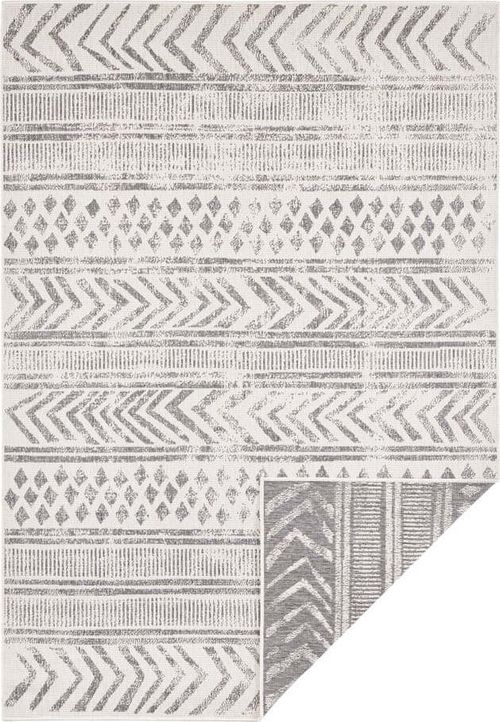 Šedo-krémový venkovní koberec Bougari Biri, 200 x 290 cm