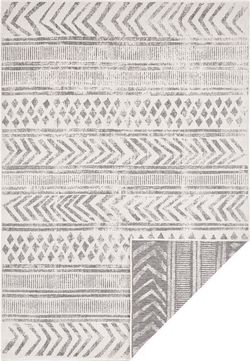 Šedo-krémový venkovní koberec Bougari Biri, 200 x 290 cm
