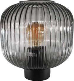 Černá stolní lampa SULION Garbo, výška 23,5 cm