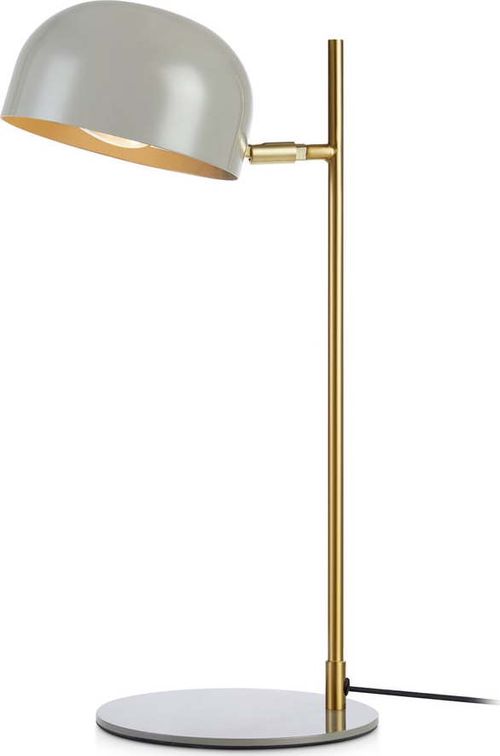 Šedá stolní lampa se stojanem v měděné barvě Markslöjd Pose