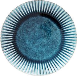 Modrý kameninový talíř Kare Design Mustique Rim, ⌀ 29 cm