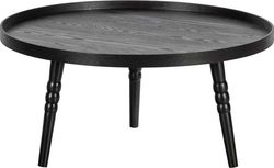 Černý konferenční stolek WOOOD Ponto, ø 75 cm